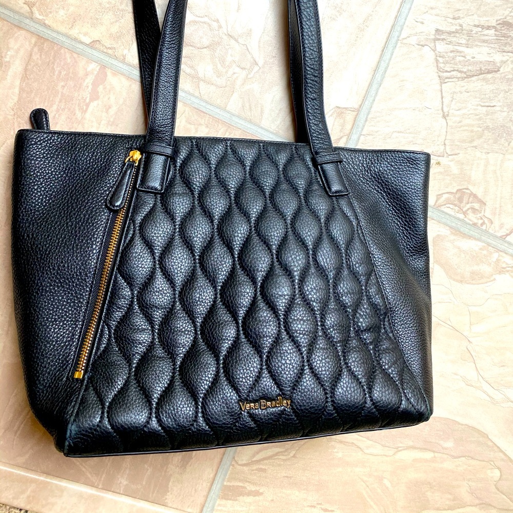 Vera Bradley Quilted Leather Avery Carryall Tote
